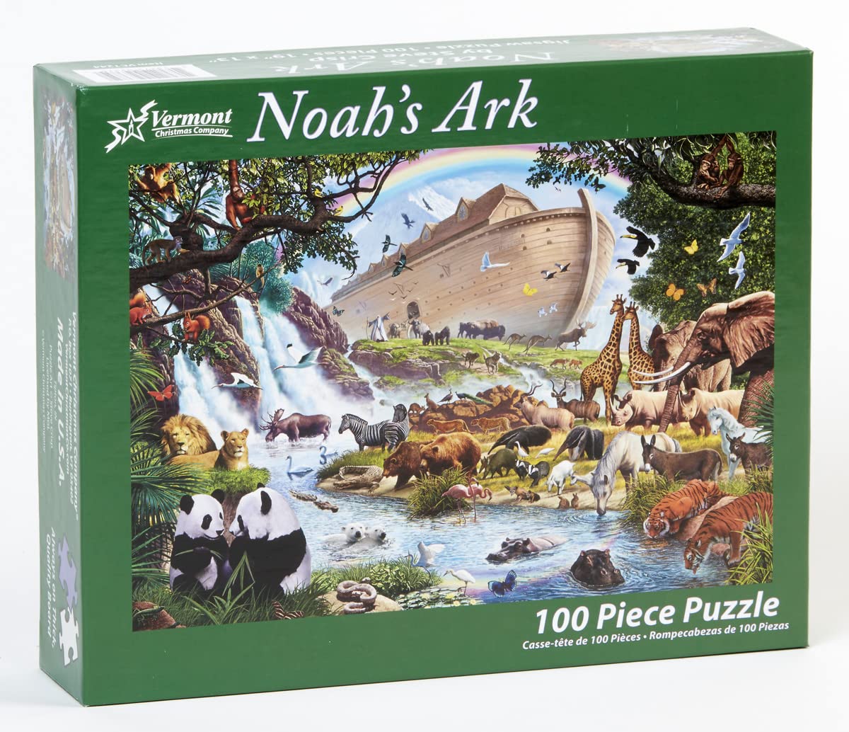 noah arks-C&P 156　22-23 Amazon.com: Vermont Christmas Company Noah's Ark Jigsaw Puzzle 100